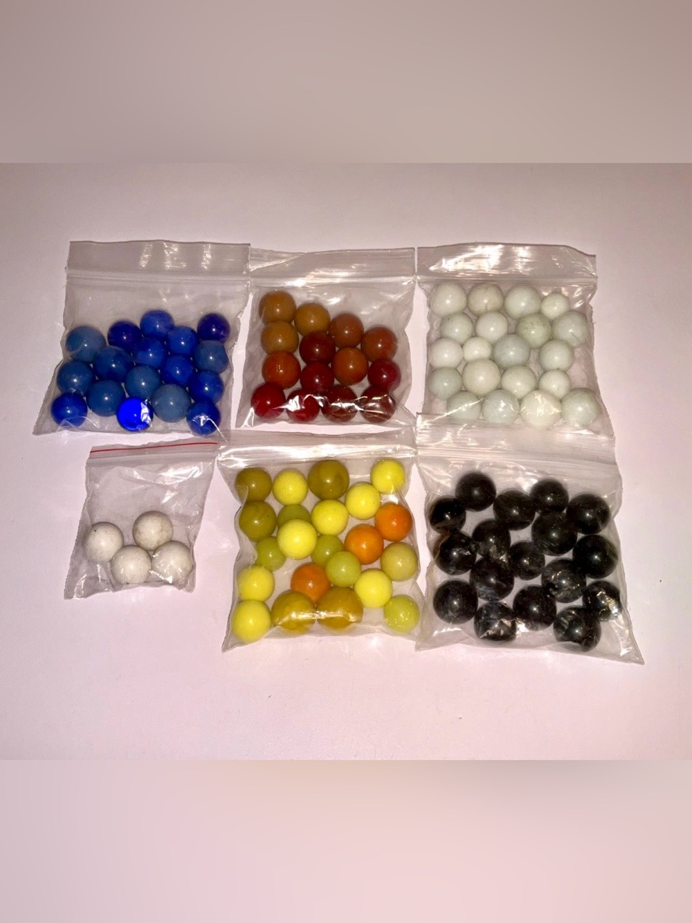 Assorted Marble Lot – Mixed Colors – Craft/Game Replacement – Multiple Bags